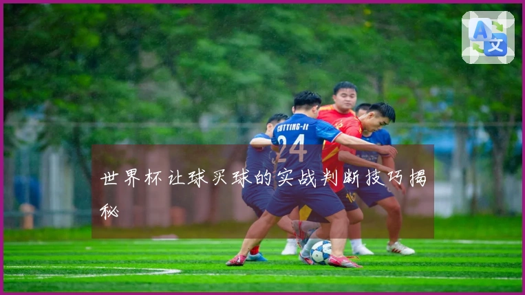 世界杯让球买球的实战判断技巧揭秘